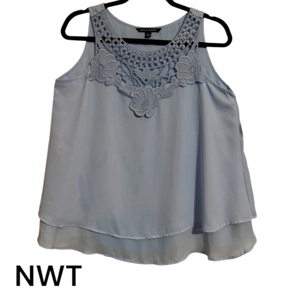ZAC & RACHEL Tops - ❤️NWT SPRING/SUMMER LIGHT BLUE SLEEVELESS SHELL/TANK  SMALL